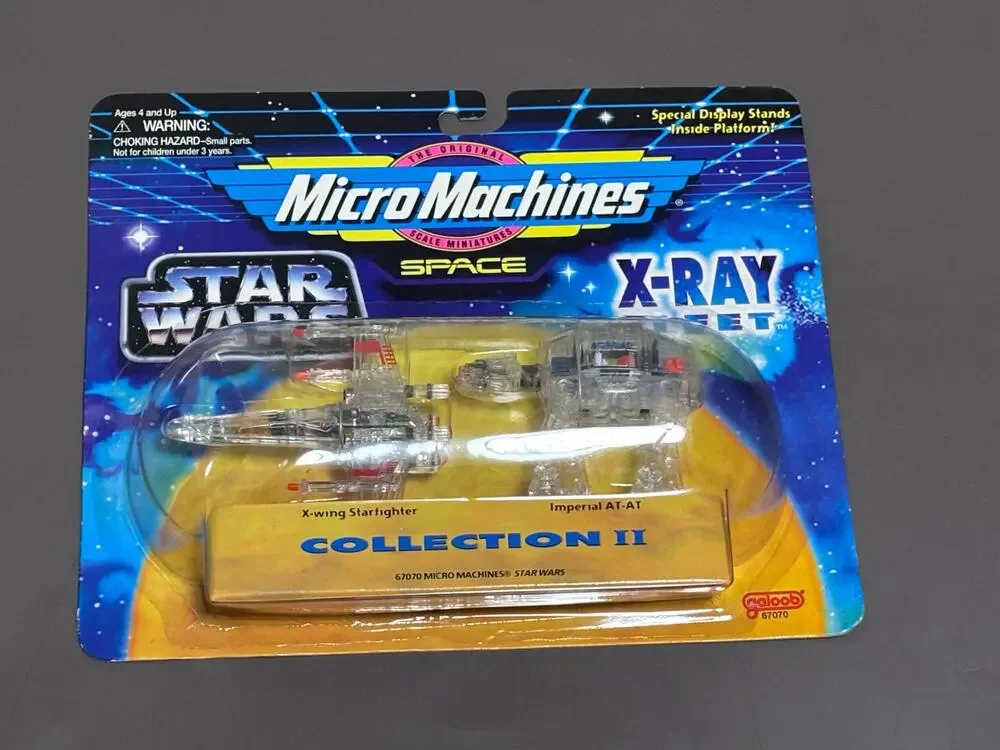 Micro Machines Star Wars X-Ray Fleet Collection X-Wing Fighter Imperial AT-AT